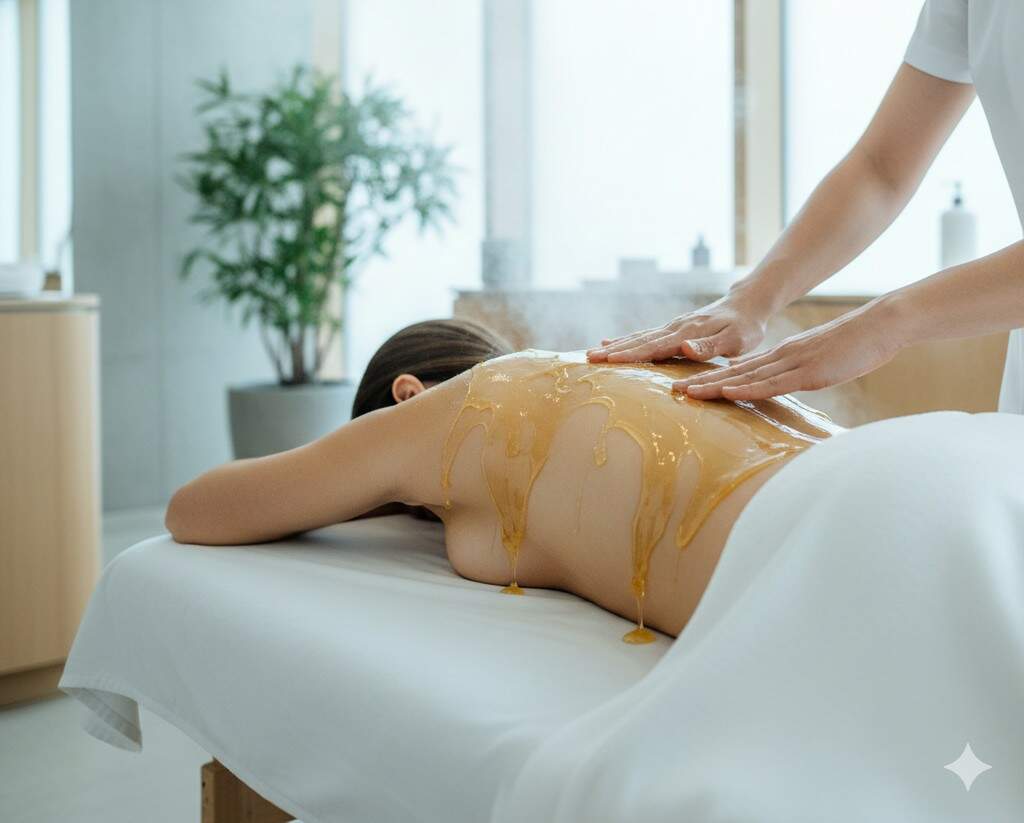 Medová detoxikační masáž