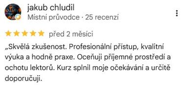 Reference ke kurzu: Rekvalifikační masérský kurz od jakub chludil - Google Recenze
